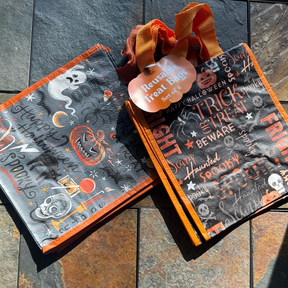 Marshalls Halloween Reusable Treat Bags - Orange and Black